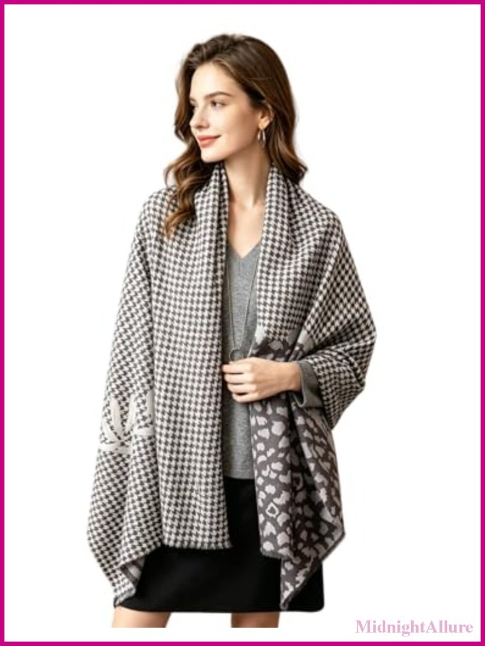 100% Wool Pashmina Shawl Lightweight Travel Wrap Evening Scarf